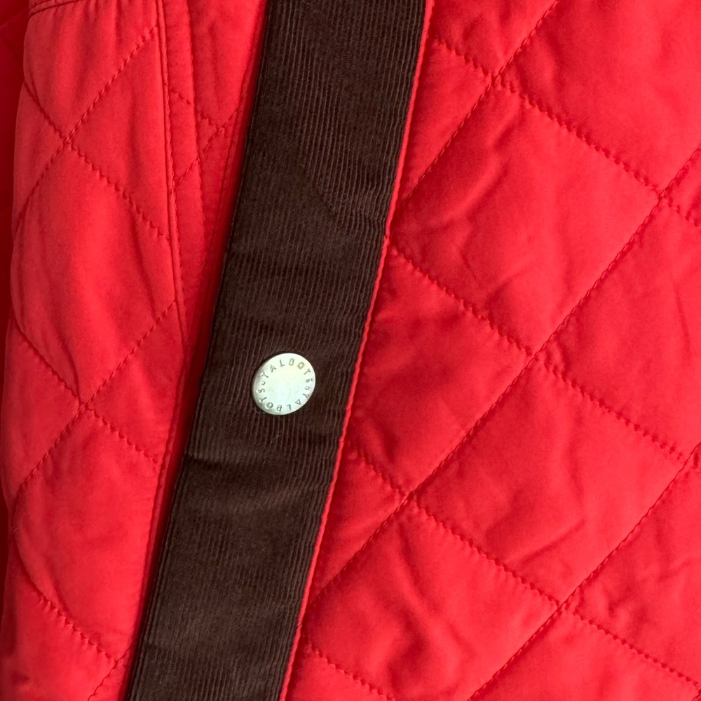 Talbots Quilted Orange Jacket - Picture 4 of 8